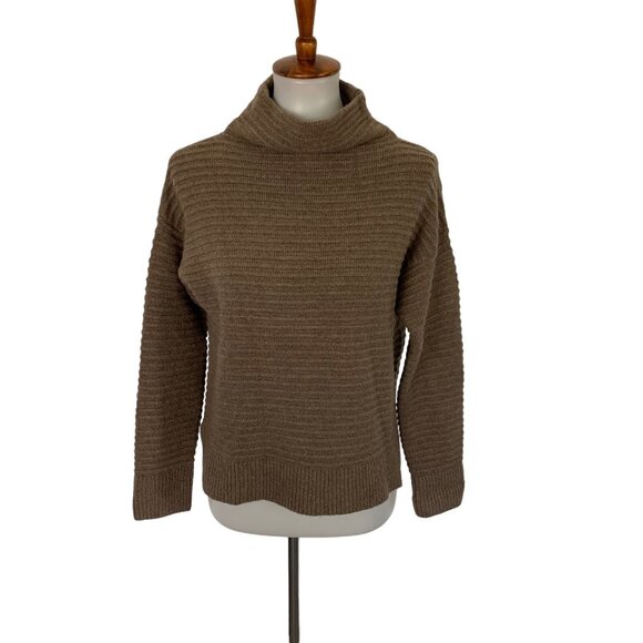Madewell Sweater XXS Brown Knit Pullover Soft Cozy Minimalist Luxe - Picture 1 of 6